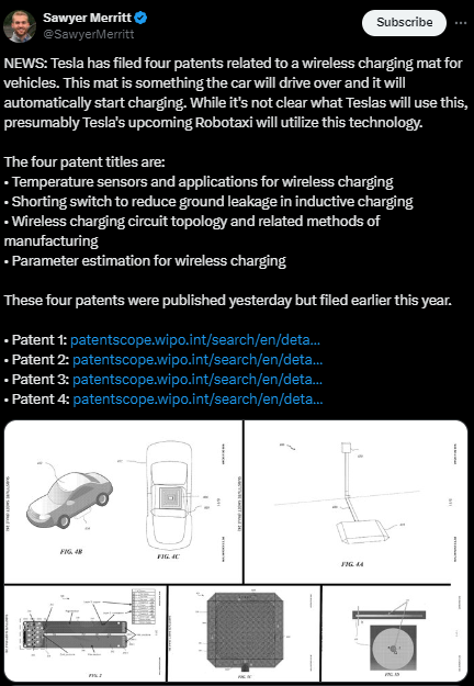 Tesla Wireless Charging